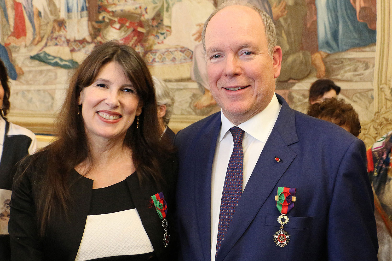 Christelle Loury et le Prince Albert II de Monaco